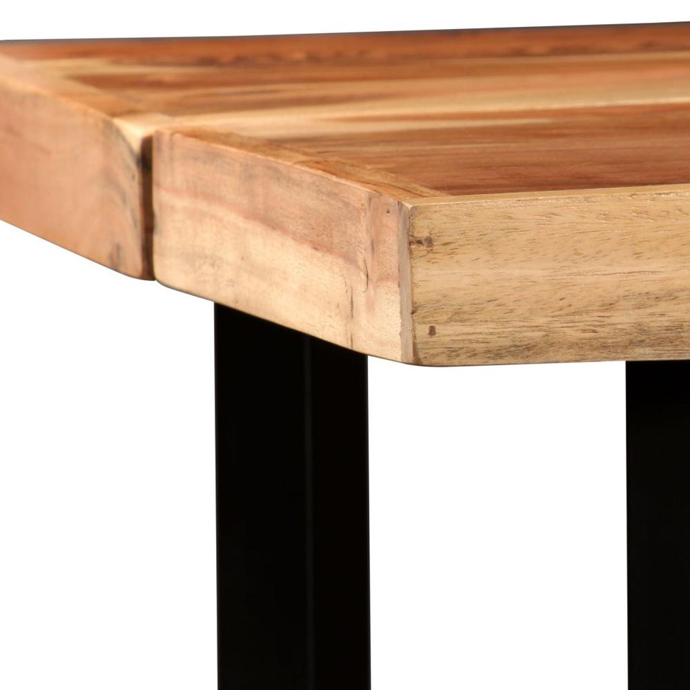 vidaXL Bar Table Solid Acacia Wood 59"x27.6"x42.1", 245437. Picture 4