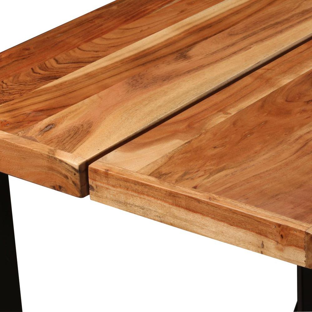 vidaXL Bar Table Solid Acacia Wood 59"x27.6"x42.1", 245437. Picture 5