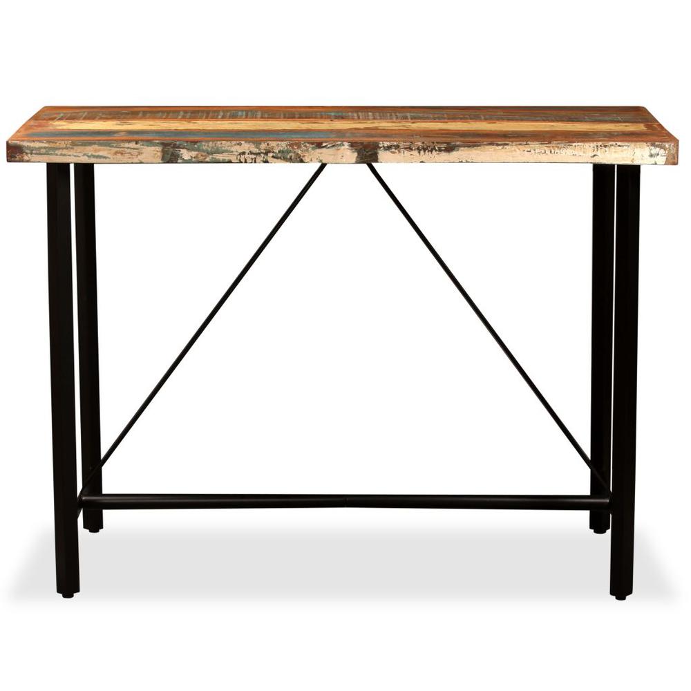 vidaXL Bar Table Solid Reclaimed Wood 47.2"x23.6"x42.1", 245440. Picture 2
