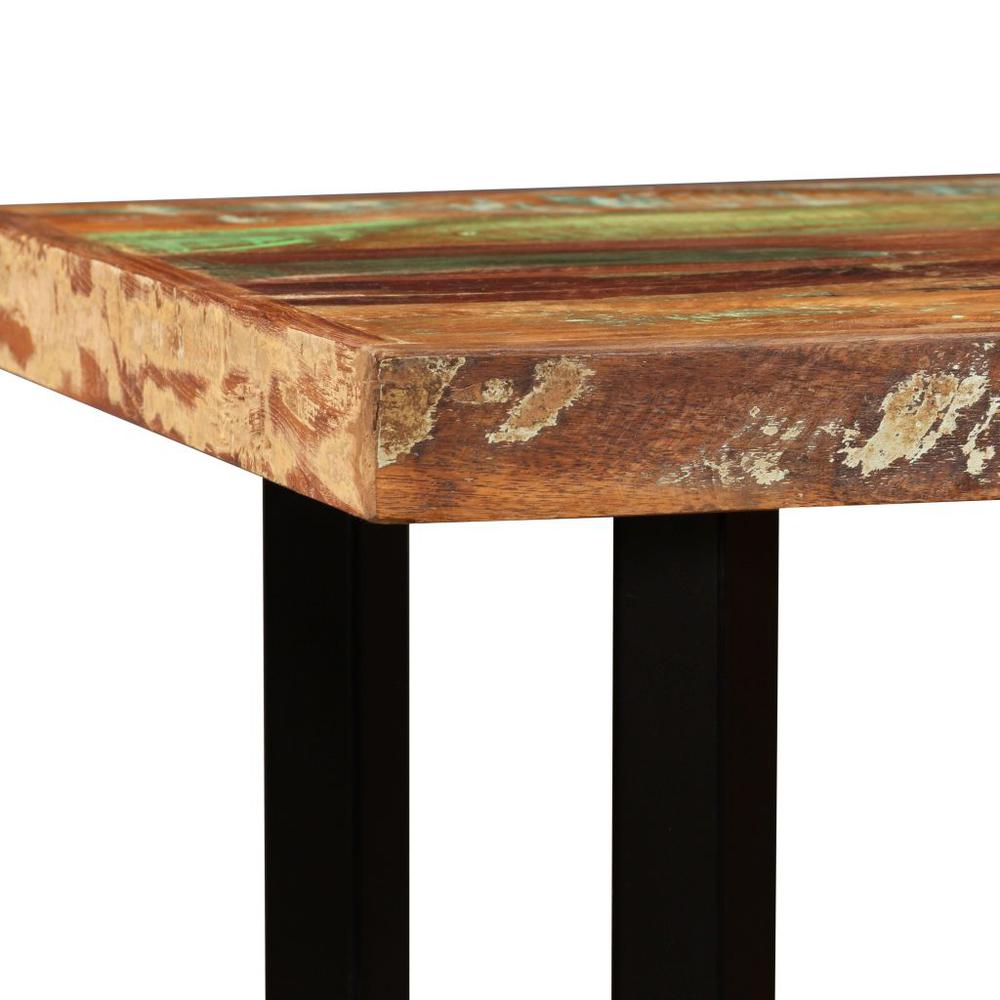 vidaXL Bar Table Solid Reclaimed Wood 47.2"x23.6"x42.1", 245440. Picture 5