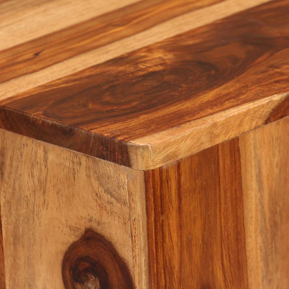 vidaXL Coffee Table Solid Sheesham Wood 27.6"x27.6"x11.8", 244927. Picture 5