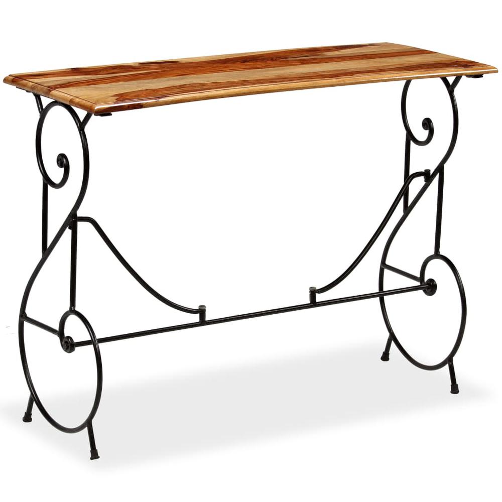 vidaXL Console Table Solid Sheesham Wood 39.4"x15.7"x29.5", 244929. Picture 1