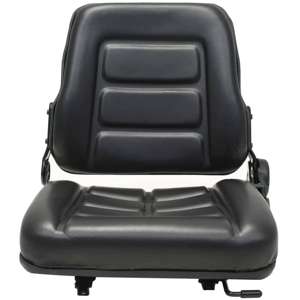 vidaXL Forklift & Tractor Seat with Adjustable Backrest Black, 142318. Picture 2