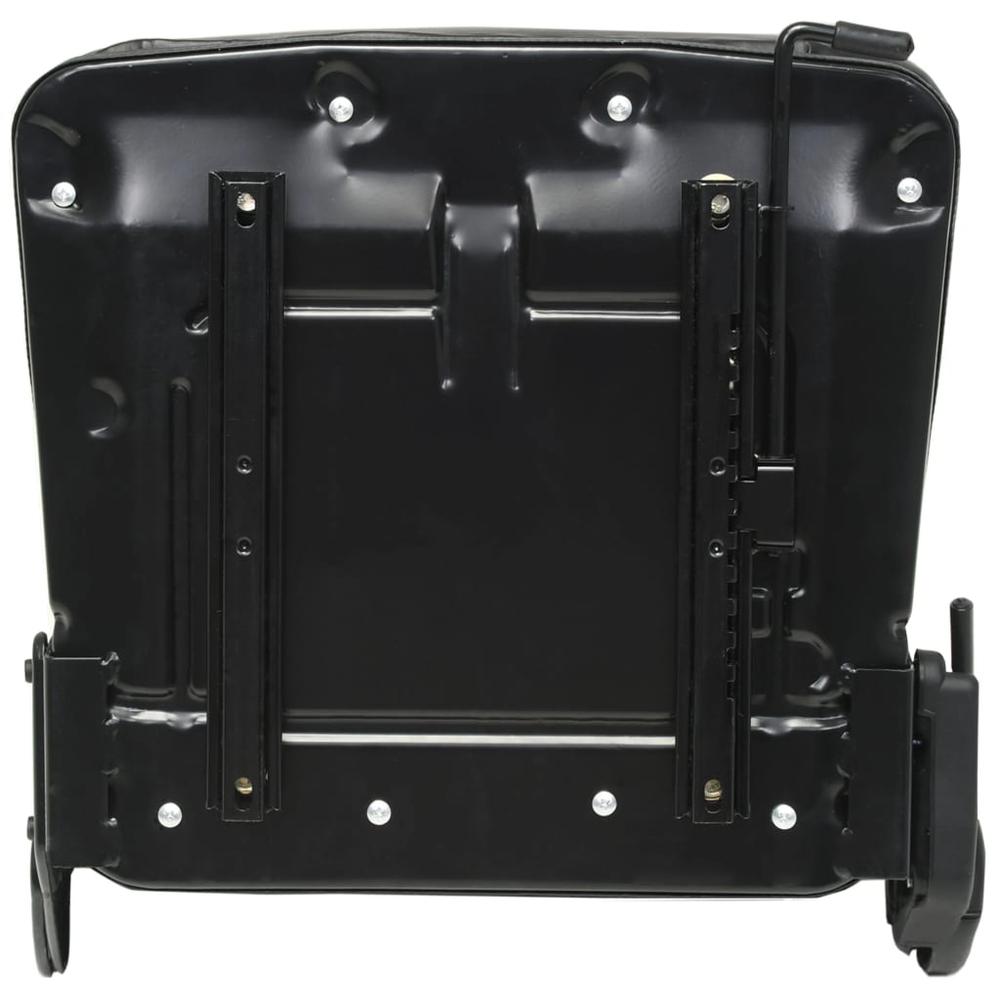 vidaXL Forklift & Tractor Seat with Adjustable Backrest Black, 142318. Picture 4