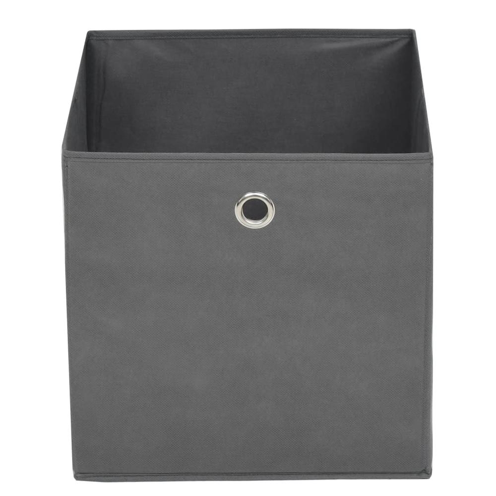 Storage Boxes 10 pcs Non-woven Fabric 12.6"x12.6"x12.6" Gray. Picture 3