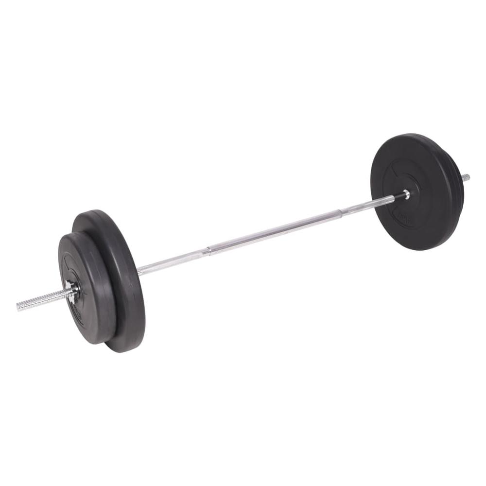 vidaXL Barbell and Dumbbell Set 198.4 lb, 91404. Picture 6