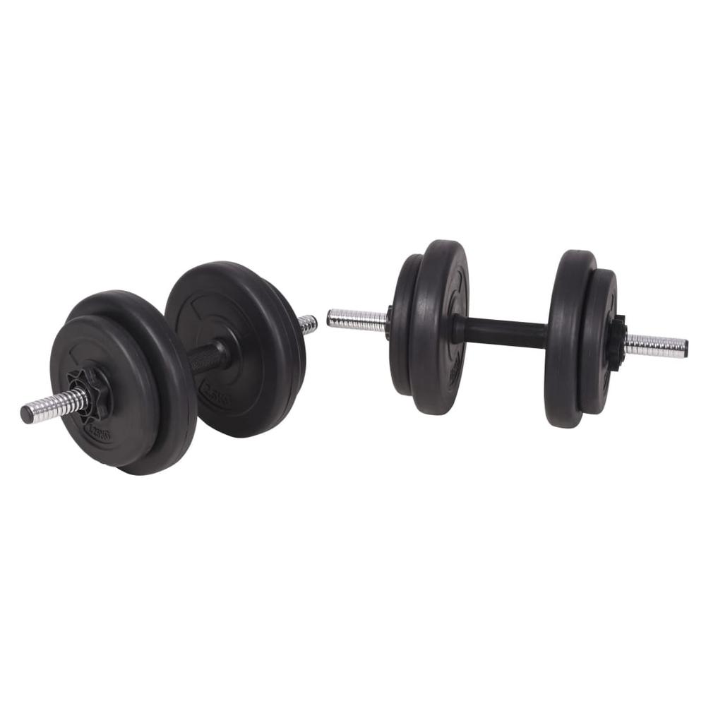 vidaXL Barbell and Dumbbell Set 198.4 lb, 91405. Picture 8