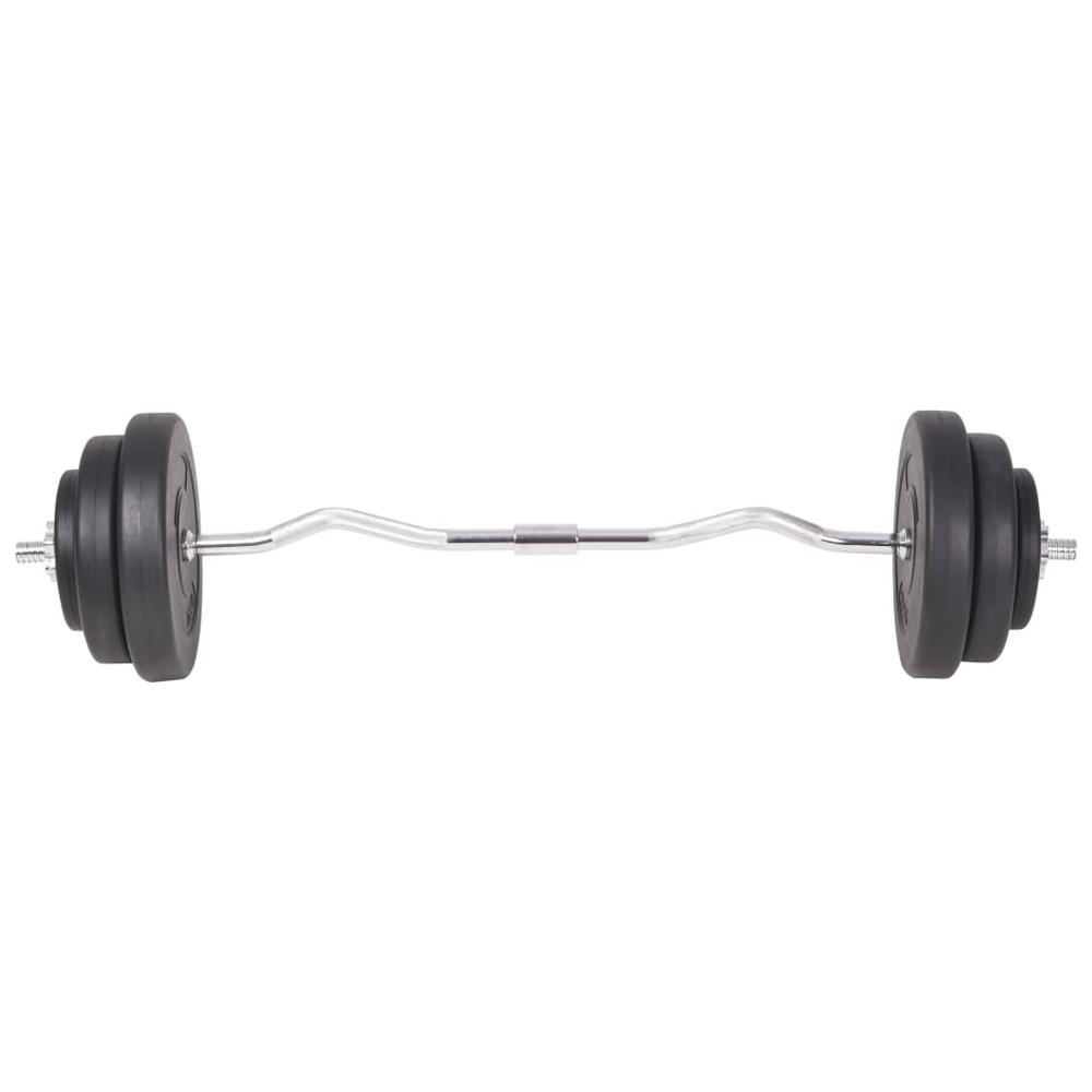 vidaXL Barbell and Dumbbell Set 264.6 lb. Picture 7