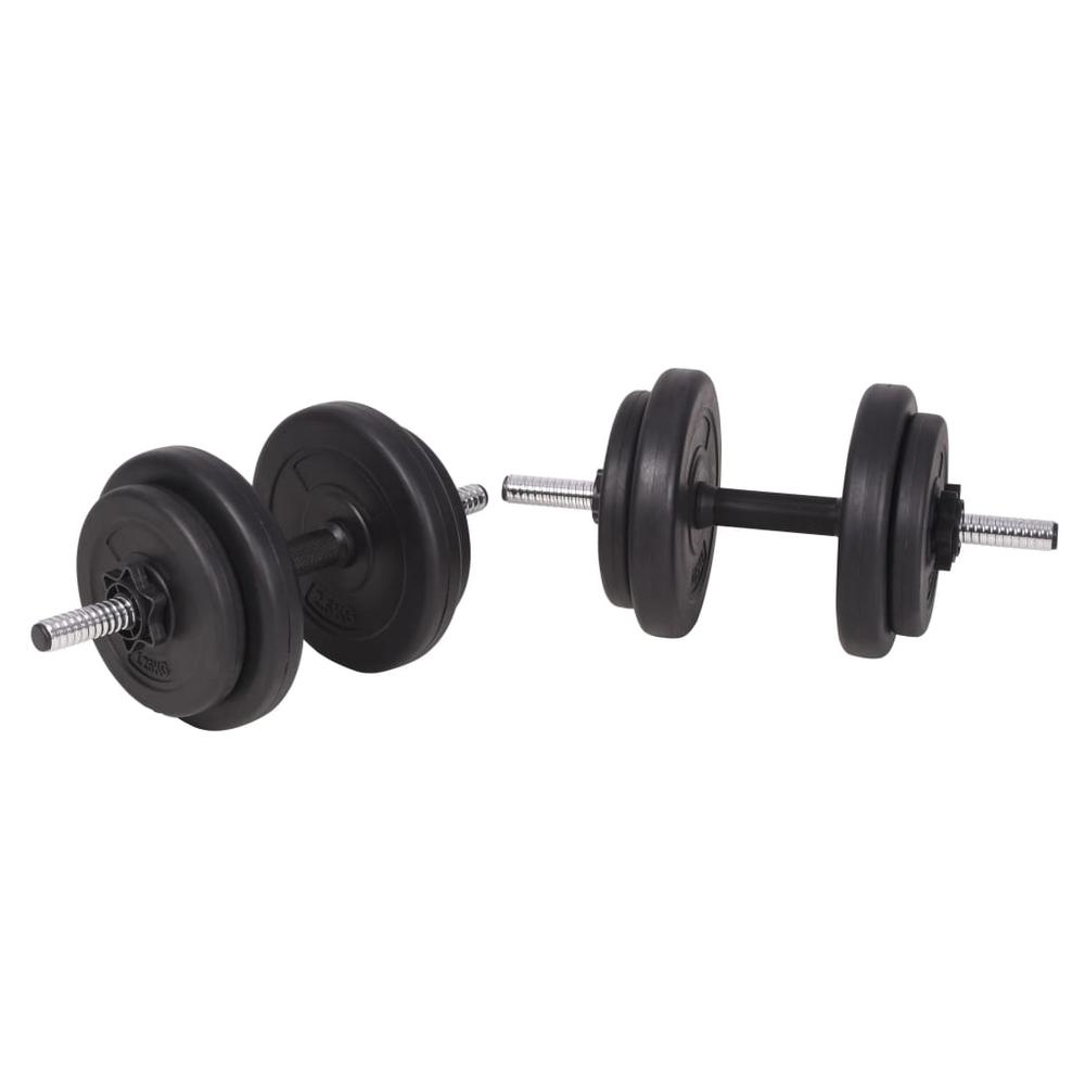 vidaXL Barbell and Dumbbell Set 264.6 lb. Picture 8
