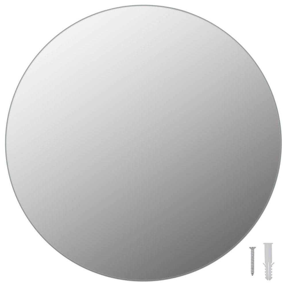 vidaXL Wall Mirror 15.7" Round Glass, 245702. Picture 2