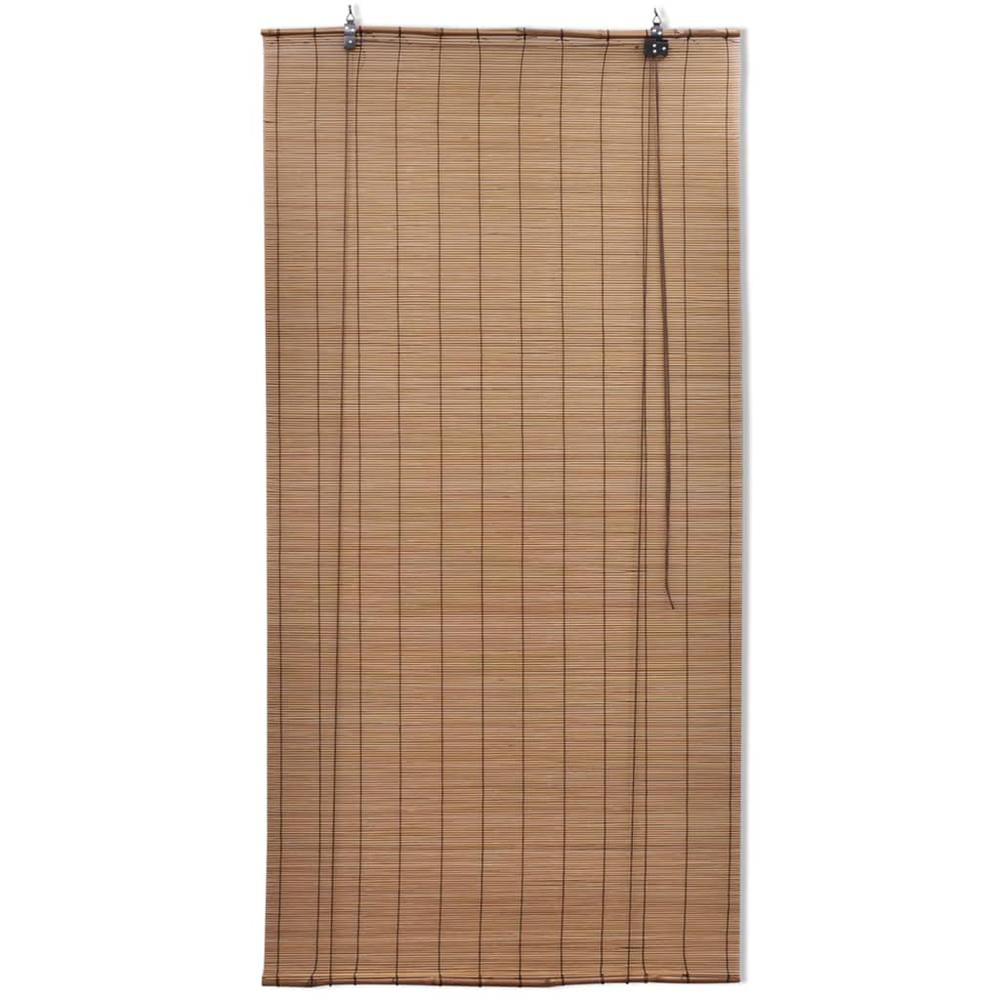 vidaXL Roller Blind Bamboo 59.1"x63" Brown, 245812. Picture 2