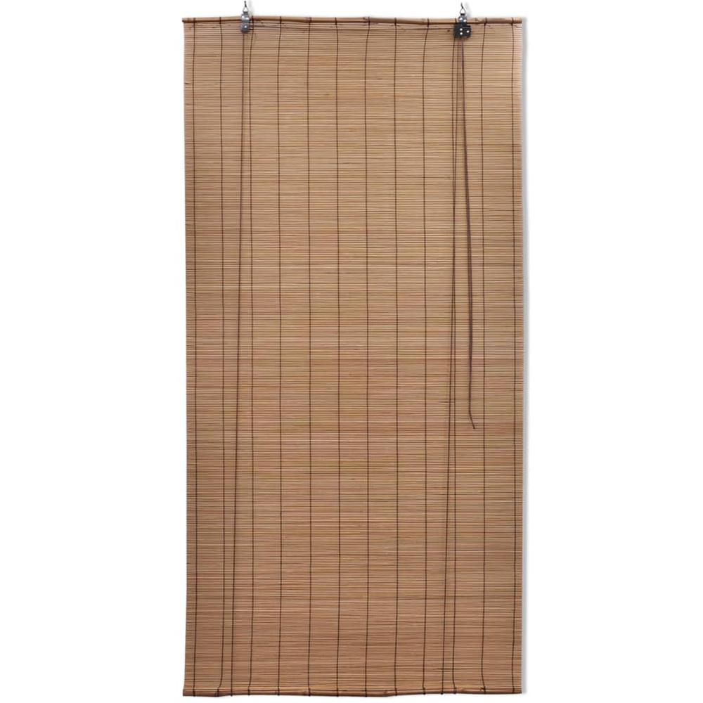 vidaXL Roller Blind Bamboo 39.4"x86.6" Brown, 245814. Picture 2
