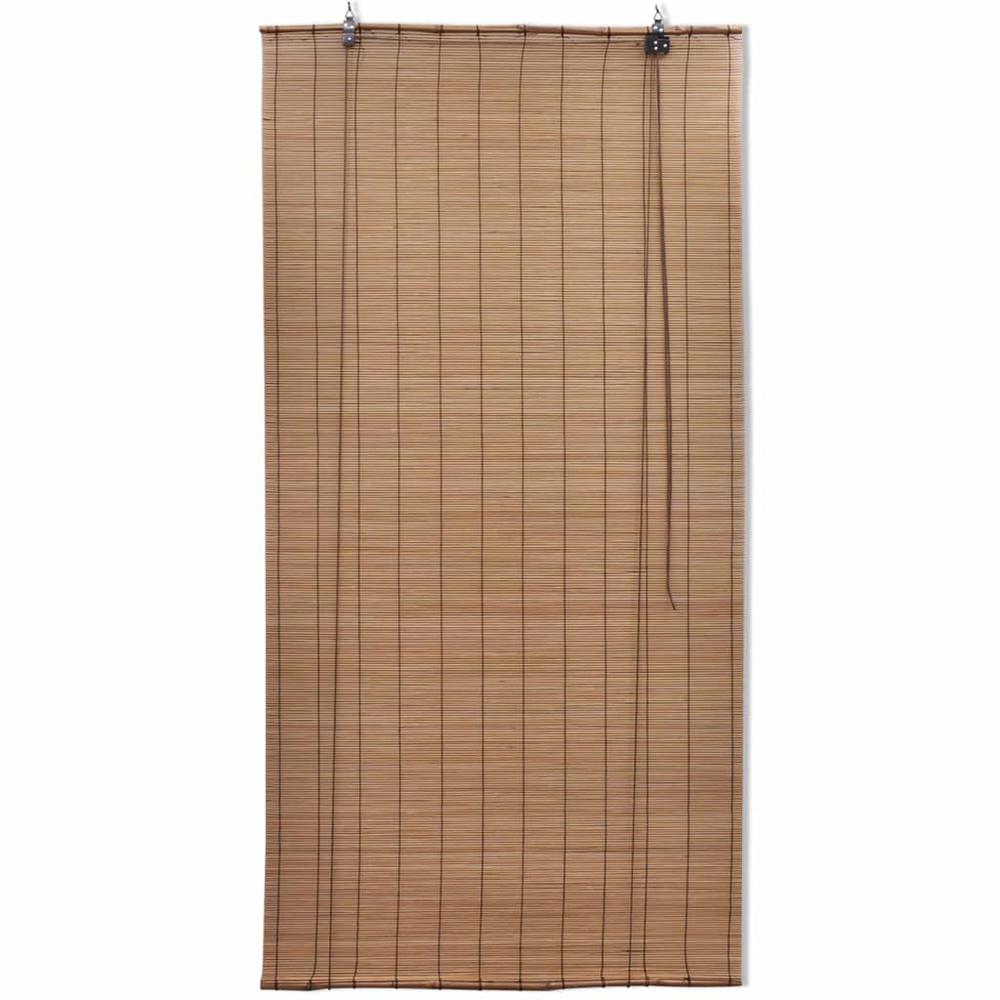 vidaXL Roller Blind Bamboo 55.1"x86.6" Brown, 245815. Picture 2