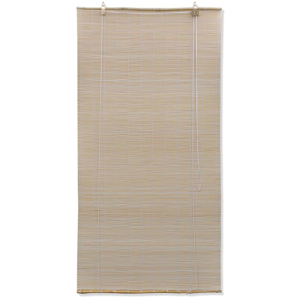 vidaXL Roller Blind Bamboo 59.1"x63" Natural, 245816. Picture 2