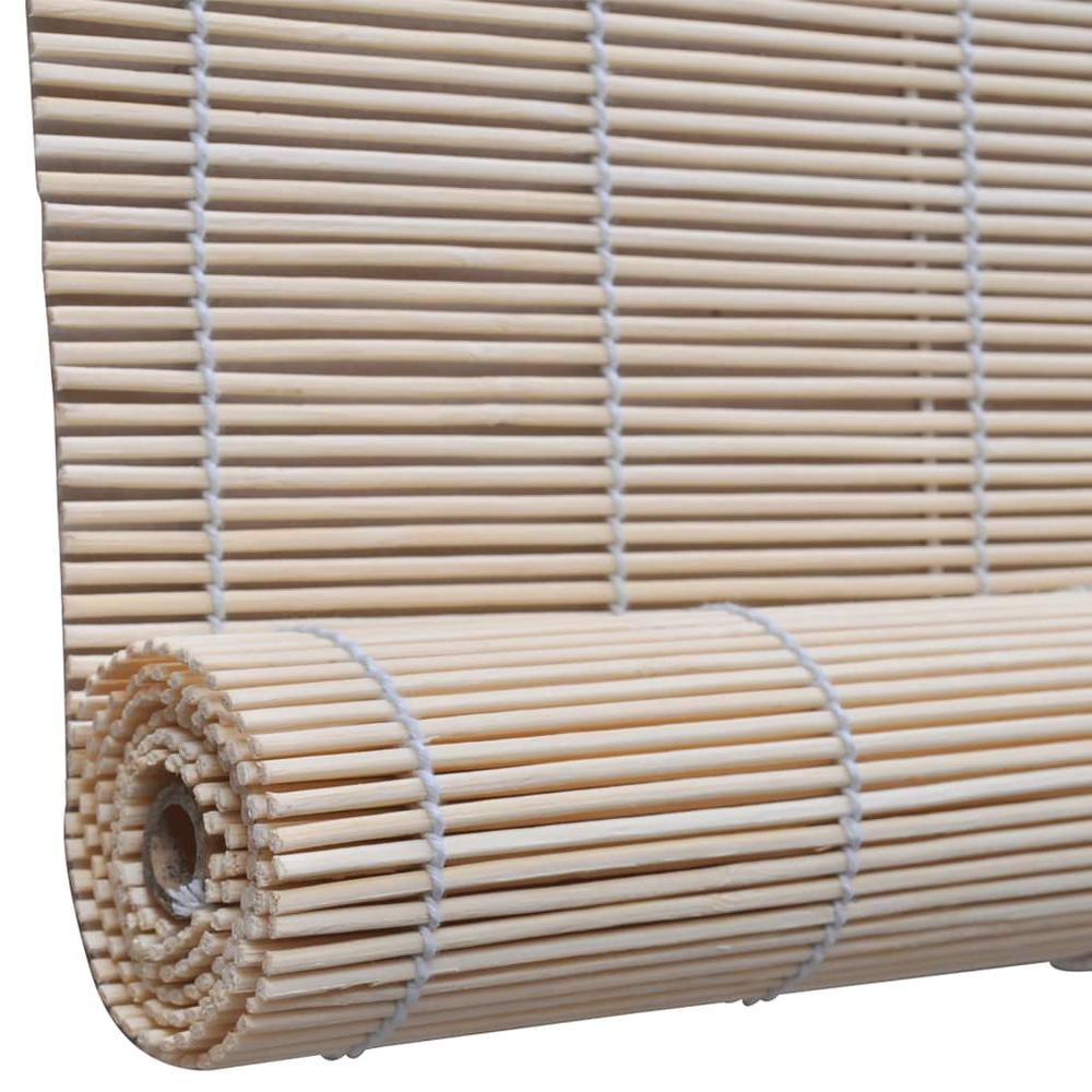 vidaXL Roller Blind Bamboo 59.1"x63" Natural, 245816. Picture 4