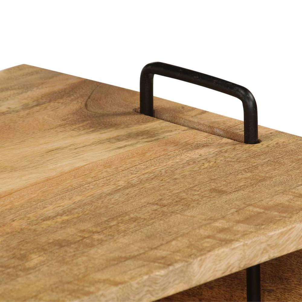 vidaXL Coffee Table Solid Mango Wood 39.4"x23.6"x17.7", 246020. Picture 5