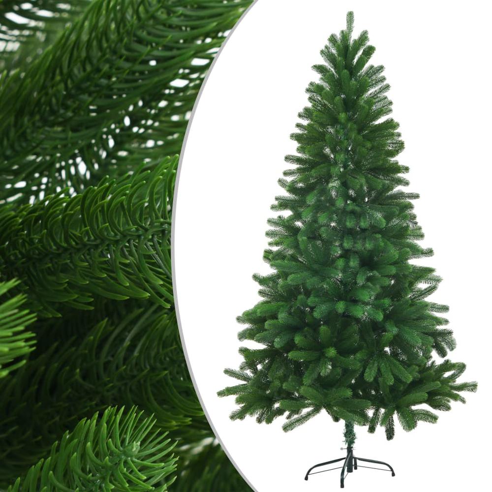 vidaXL Faux Christmas Tree Lifelike Needles 59.1" Green, 246398. Picture 1