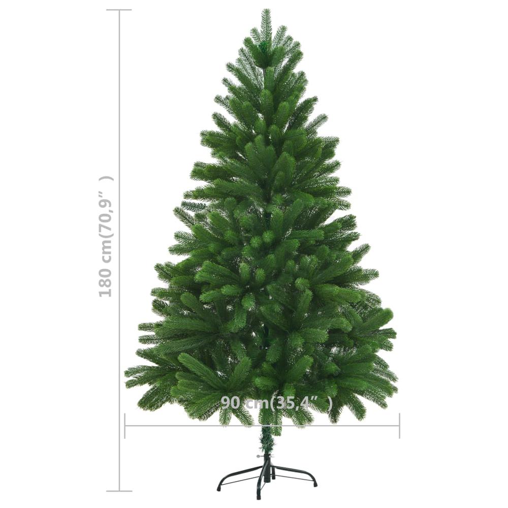 vidaXL Artificial Christmas Tree Lifelike Needles 70.9" Green, 246399. Picture 7
