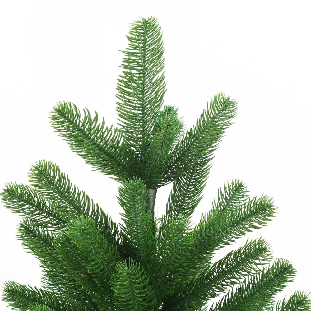 vidaXL Faux Christmas Tree 82.7" Lifelike Needles Green, 246400. Picture 3