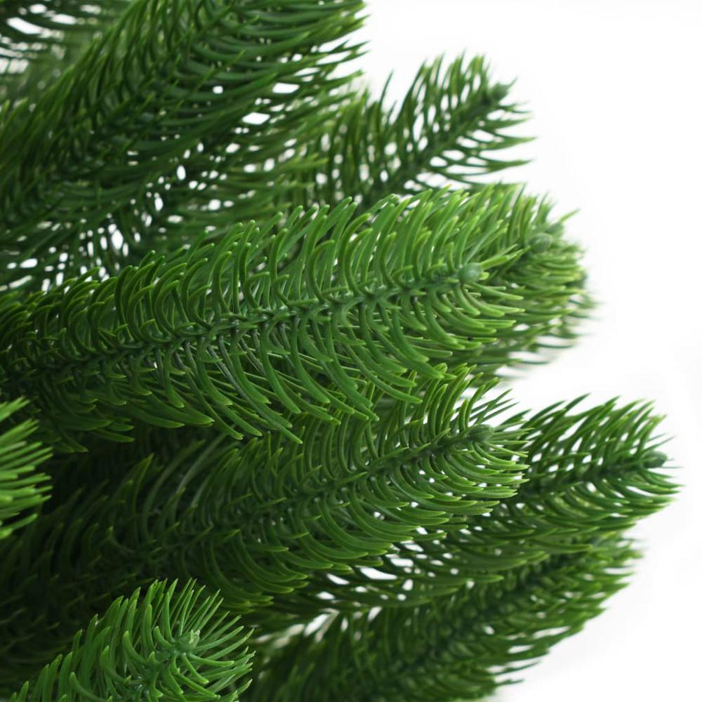 vidaXL Faux Christmas Tree 82.7" Lifelike Needles Green, 246400. Picture 5