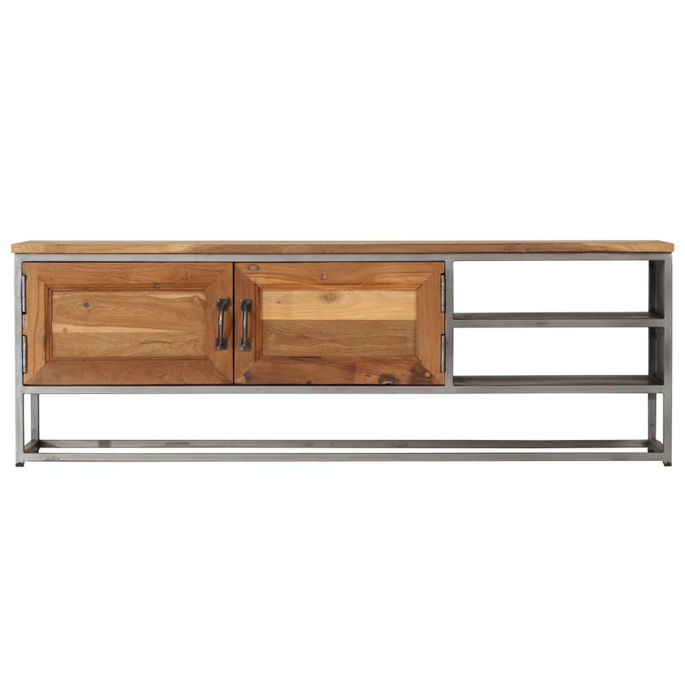 vidaXL TV Cabinet Recycled Teak and Steel 47.2"x11.8"x15.7" , 246281. Picture 5