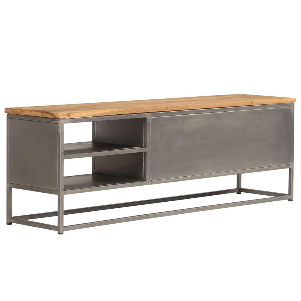 vidaXL TV Cabinet Recycled Teak and Steel 47.2"x11.8"x15.7" , 246281. Picture 6