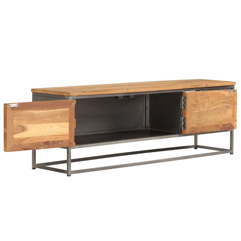 vidaXL TV Cabinet Recycled Teak and Steel 47.2"x11.8"x15.7" , 246281. Picture 7