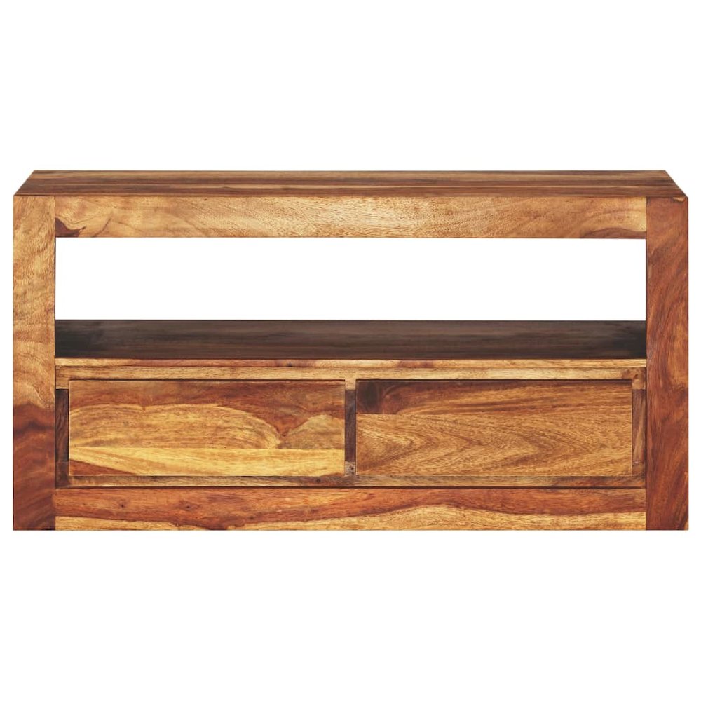 vidaXL TV Cabinet Solid Sheesham Wood 31.5"x11.8"x15.7". Picture 2