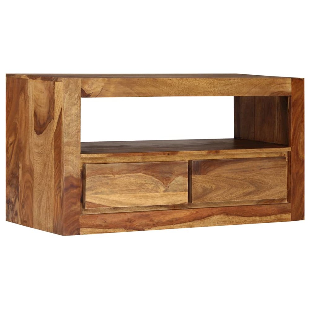 vidaXL TV Cabinet Solid Sheesham Wood 31.5"x11.8"x15.7". Picture 3