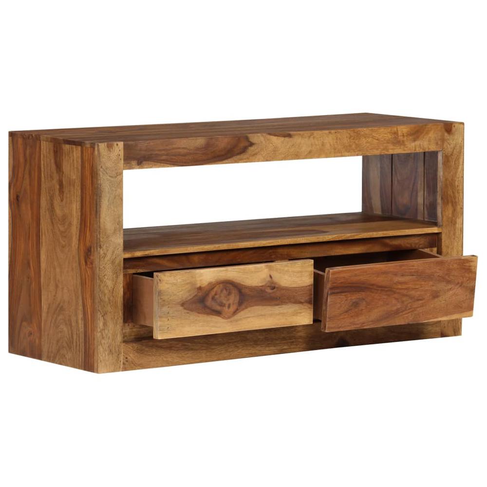 vidaXL TV Cabinet Solid Sheesham Wood 31.5"x11.8"x15.7". Picture 6