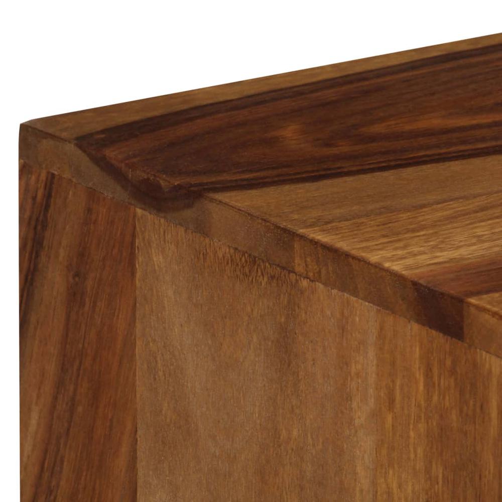 vidaXL TV Cabinet 55.1"x11.8"x15.7" Solid Sheesham Wood, 246224. Picture 8