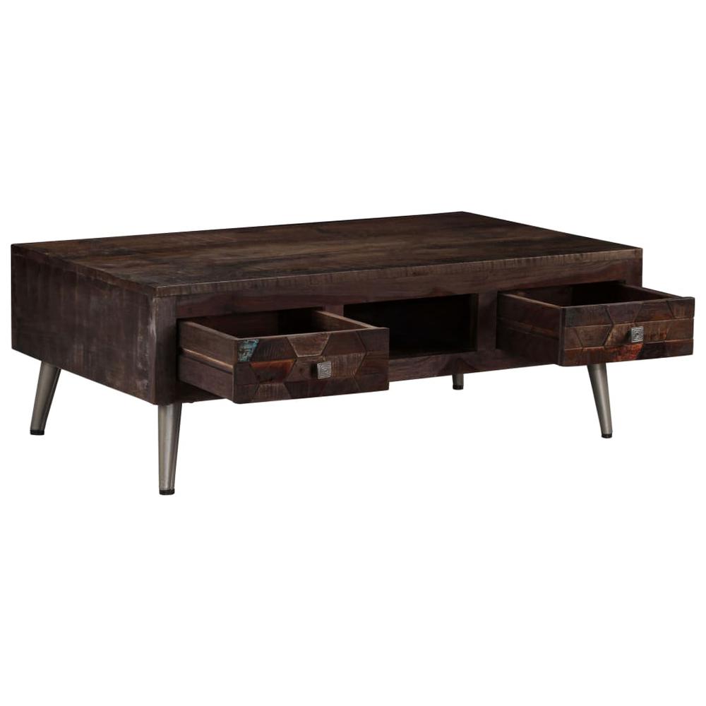 vidaXL Coffee Table Solid Reclaimed Wood 39.3"x23.6"x13.7", 245918. Picture 5