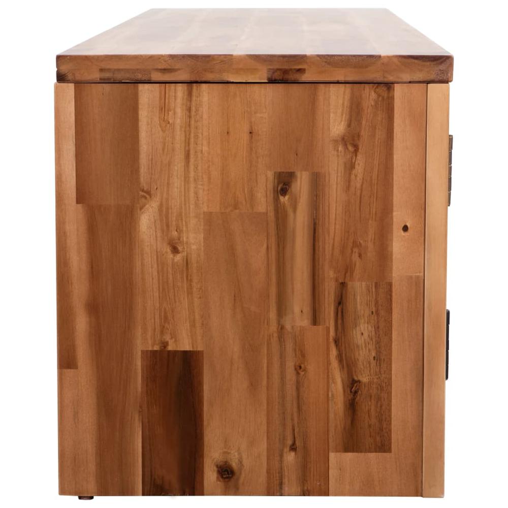 vidaXL TV Cabinet Solid Acacia Wood 47.2"x13.8"x15.7", 246044. Picture 5