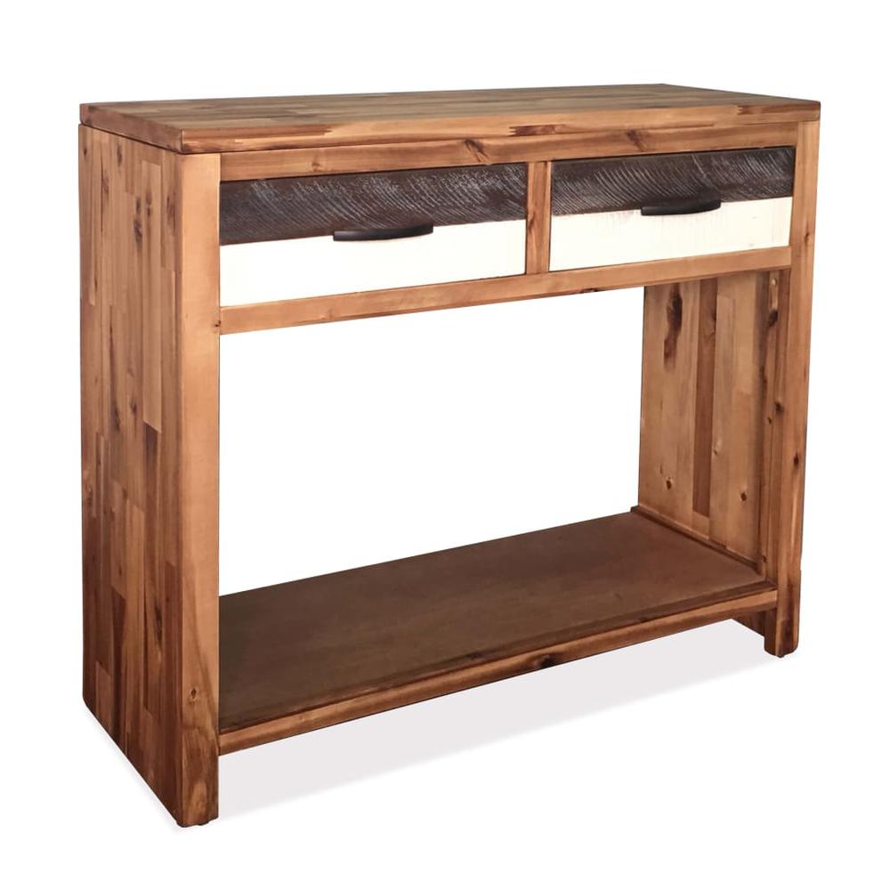 vidaXL Console Table Solid Acacia Wood 33.9"x11.8"x29.5", 246045. The main picture.