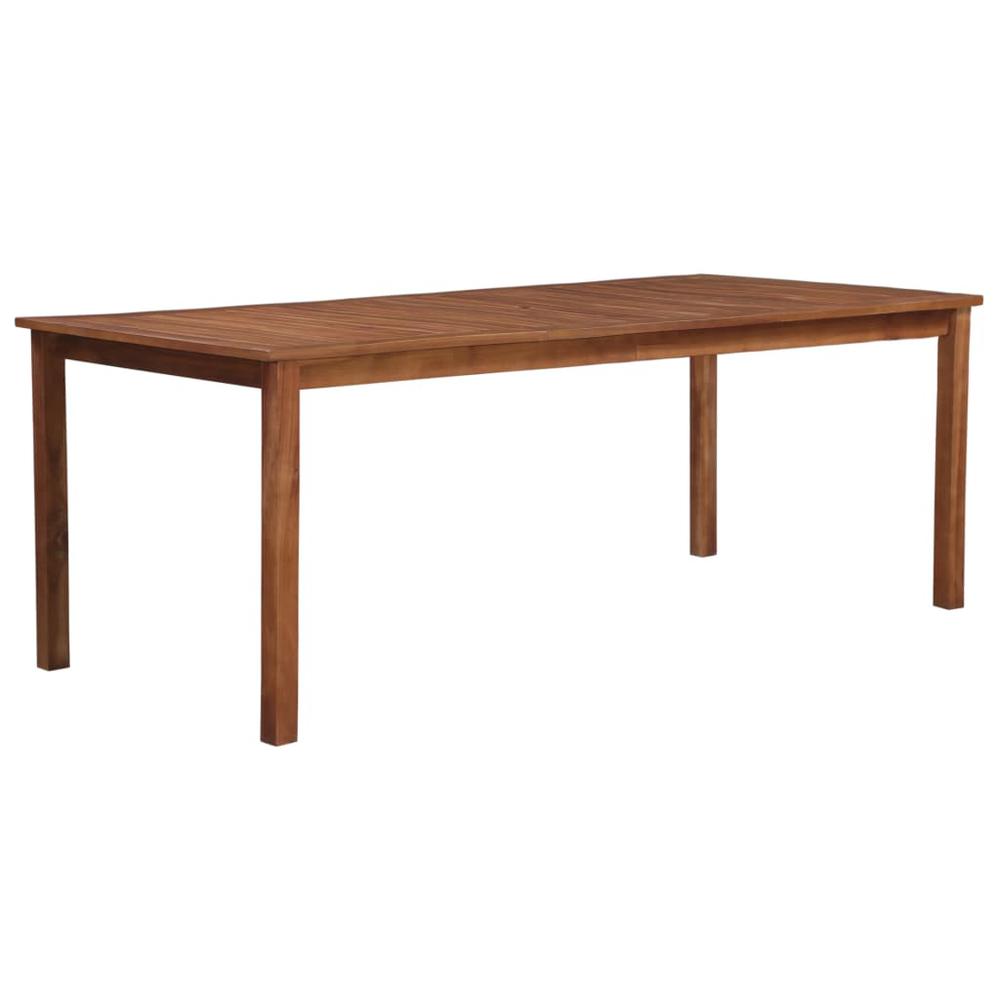 vidaXL Garden Table 78.7"x35.4"x29.1" Solid Acacia Wood, 44106. Picture 1