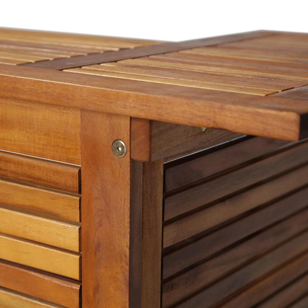vidaXL Bar Table 43.3"x19.7"x41.3" Solid Acacia Wood, 44007. Picture 8