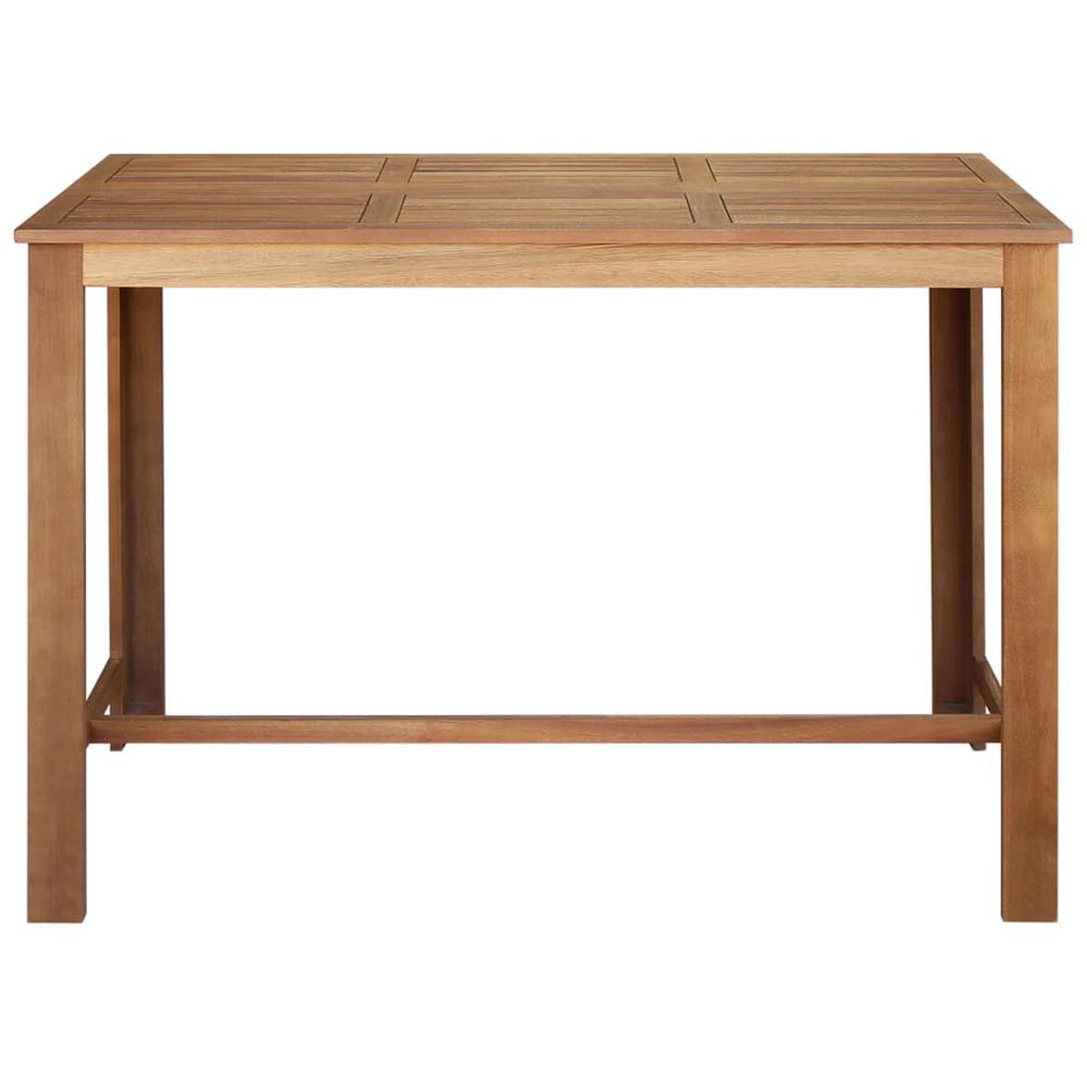 vidaXL Bar Table Solid Acacia Wood 59"x27.6"x41.3", 246665. Picture 2