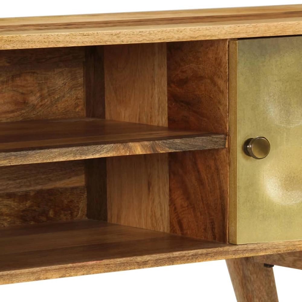 vidaXL TV Cabinet Solid Mango Wood 47.2"x11.8"x17.7". Picture 8