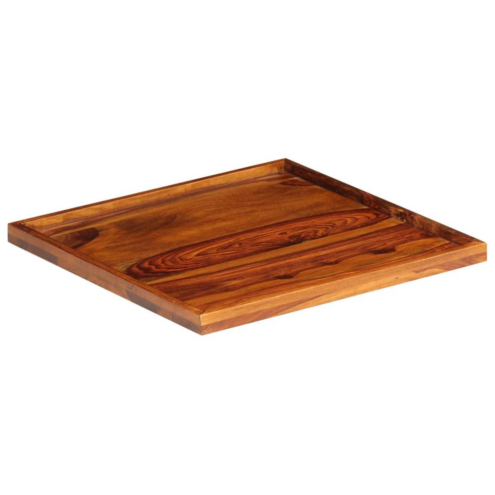 vidaXL Serving Tray Solid Sheesham Wood 19.7"x19.7". Picture 8