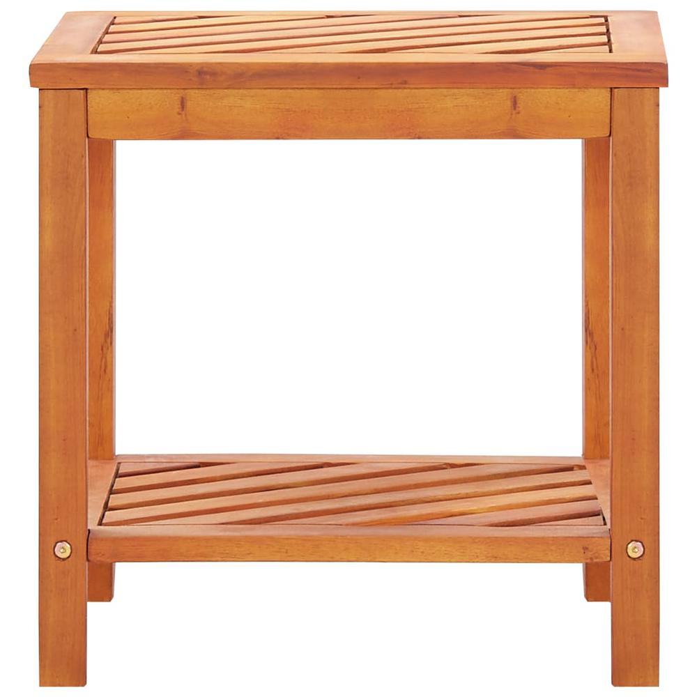 vidaXL Side Table Solid Acacia Wood 17.7"x13"x17.7", 44067. Picture 2