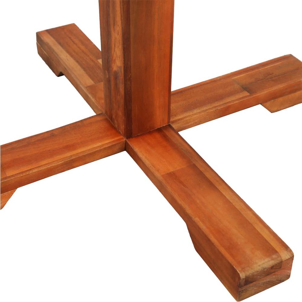 vidaXL Bistro Table 27.6"x27.6" Solid Acacia Wood, 44037. Picture 5