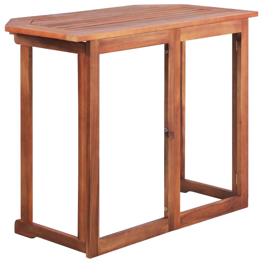 vidaXL Bistro Table 35.4"x19.7"x29.5" Solid Acacia Wood, 44039. Picture 5