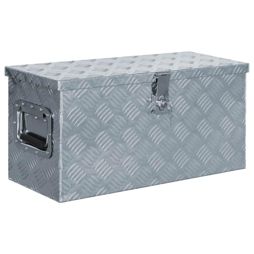 vidaXL Aluminum Box 21.2"x10.4"x11.8" Silver, 142936. Picture 1