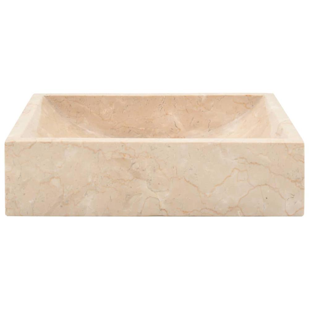 Sink 17.7"x11.8"x4.7" Marble High Gloss Cream. Picture 2