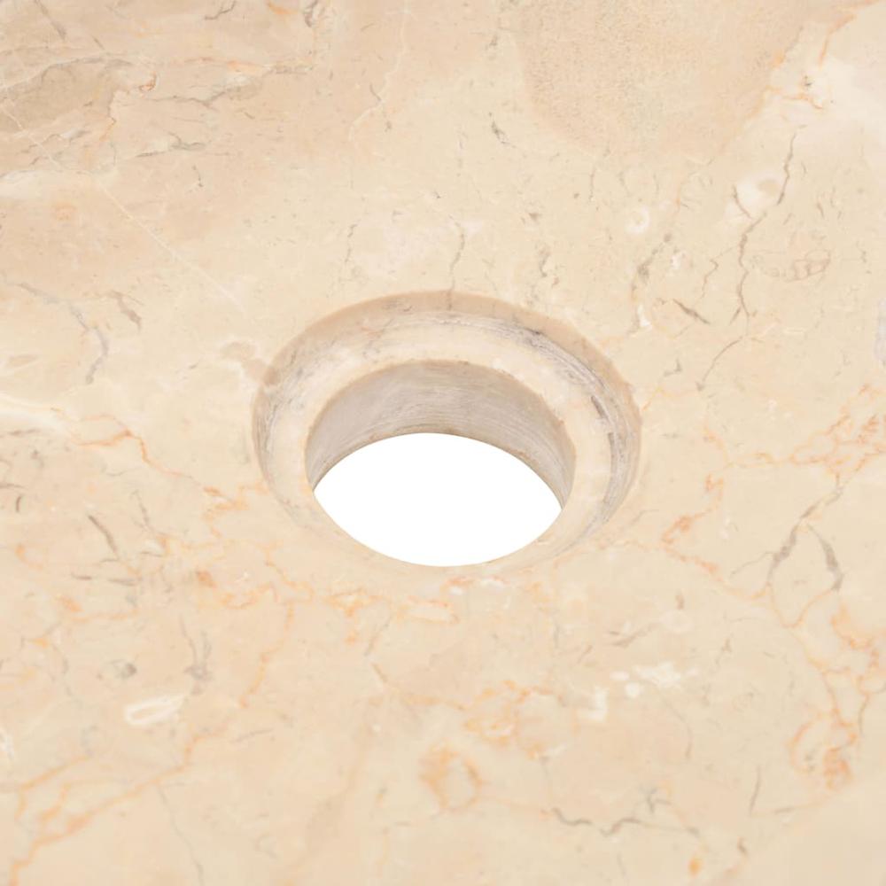 Sink 17.7"x11.8"x4.7" Marble High Gloss Cream. Picture 6