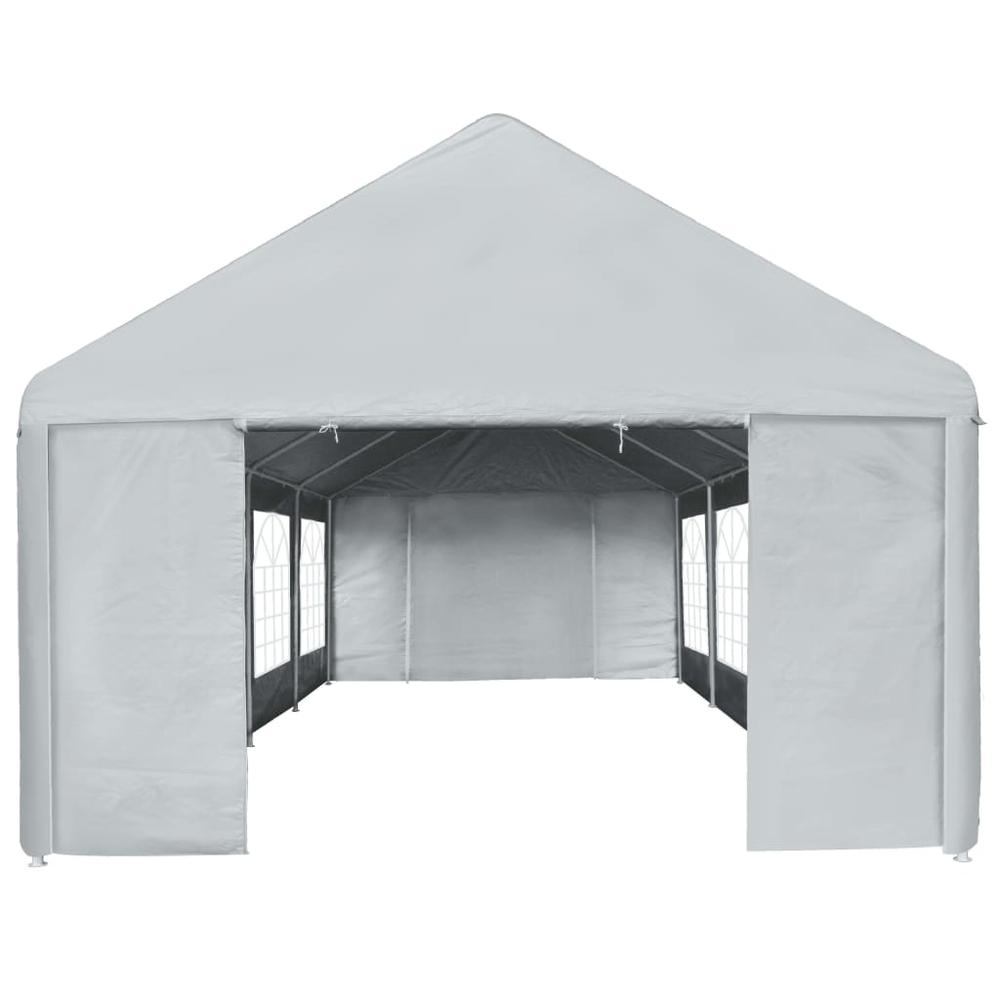 Party Tent PE 13.1'x26.2'Gray. Picture 2
