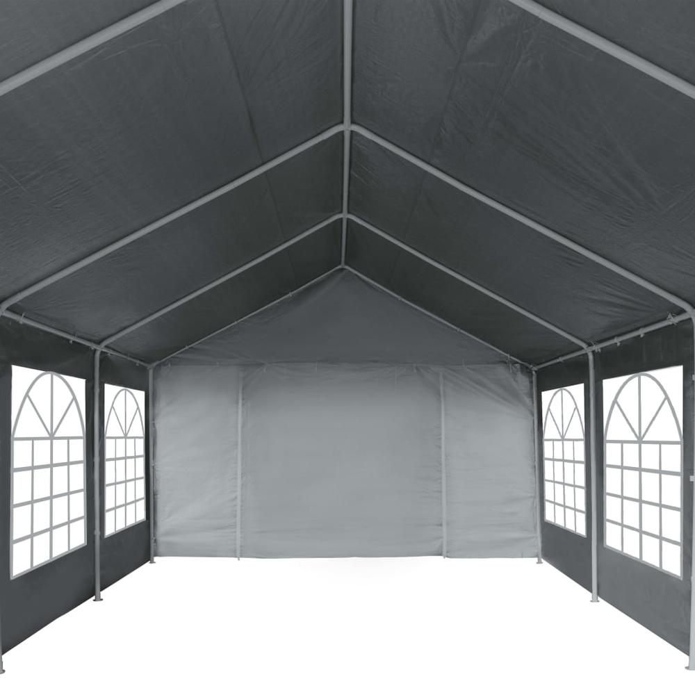 Party Tent PE 13.1'x26.2'Gray. Picture 3