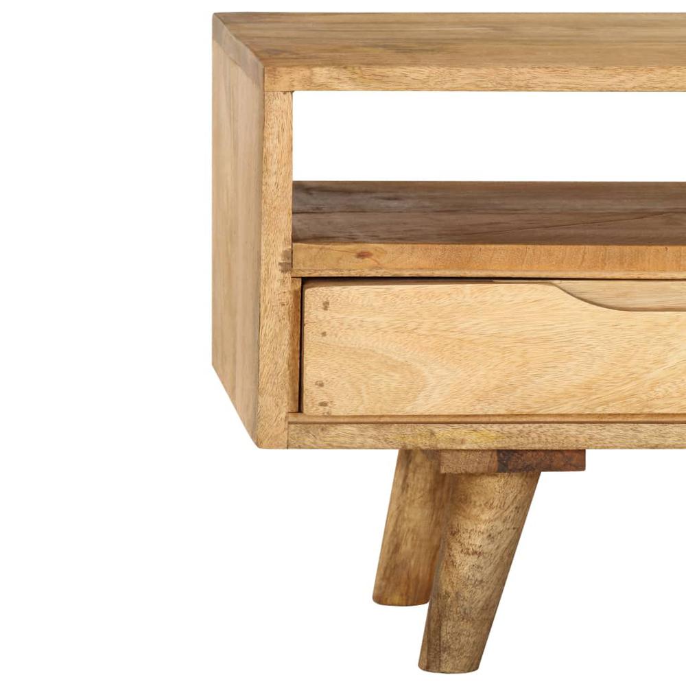 vidaXL TV Cabinet Solid Mango Wood 55.1"x11.8"x16.1", 246787. Picture 6