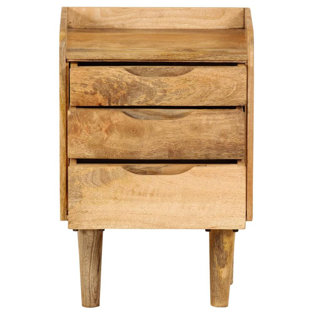 vidaXL Bedside Cabinet Solid Mango Wood 15.7"x11.8"x23.4", 246788. Picture 3