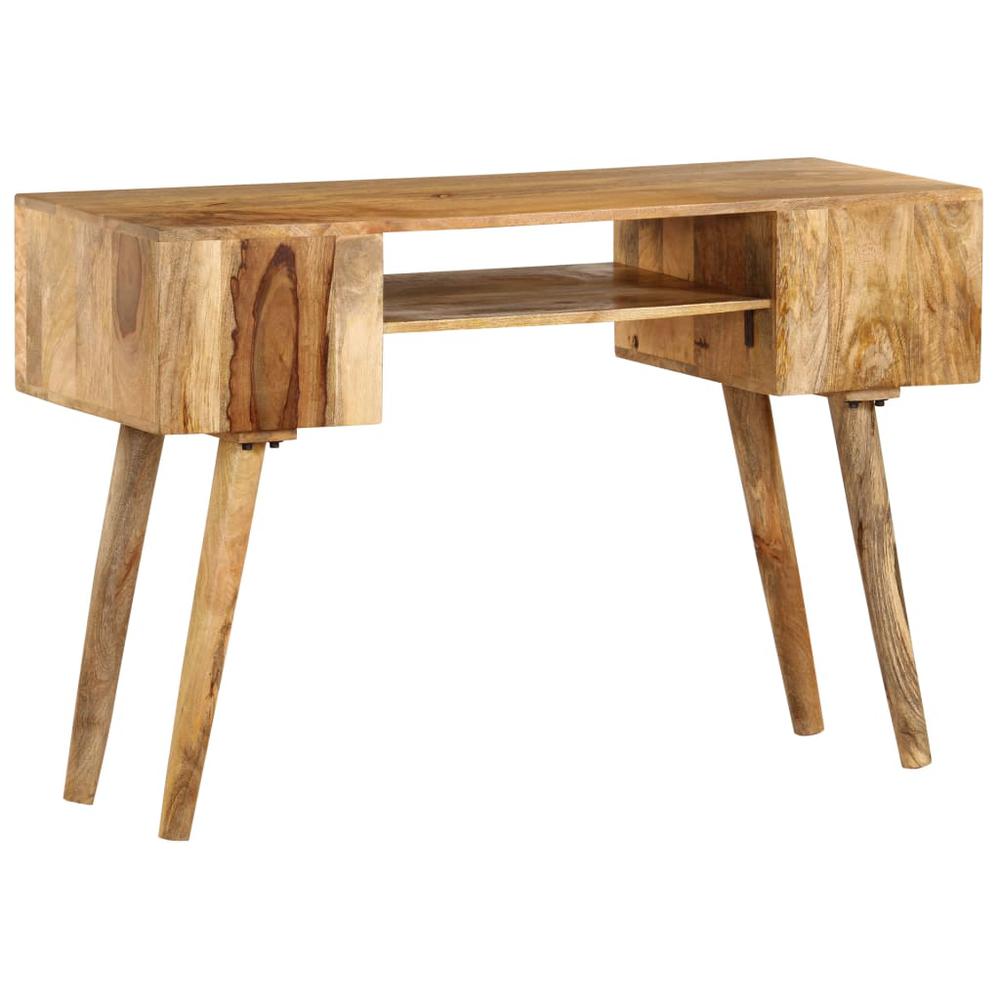 vidaXL Writing Desk Solid Mango Wood 45.3"x18.5"x30", 246791. Picture 3